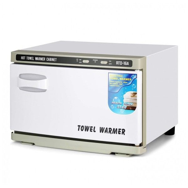 Encontraproduto.com.br - Aquecedor de Toalha Elétrico para Barbearia e Salão de Beleza 16L, 110V, Artist hand, Branco