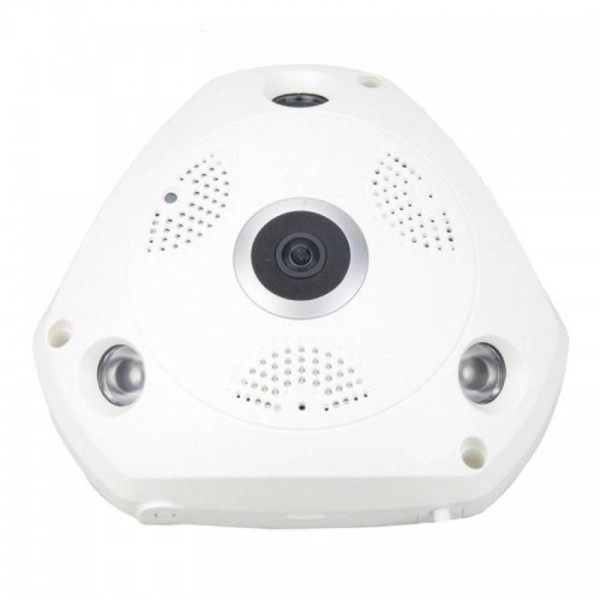 Encontraproduto.com.br - Camera Ip Seguranca Hd 360 Wifi Lente Olho De Peixe 1,3 Mp