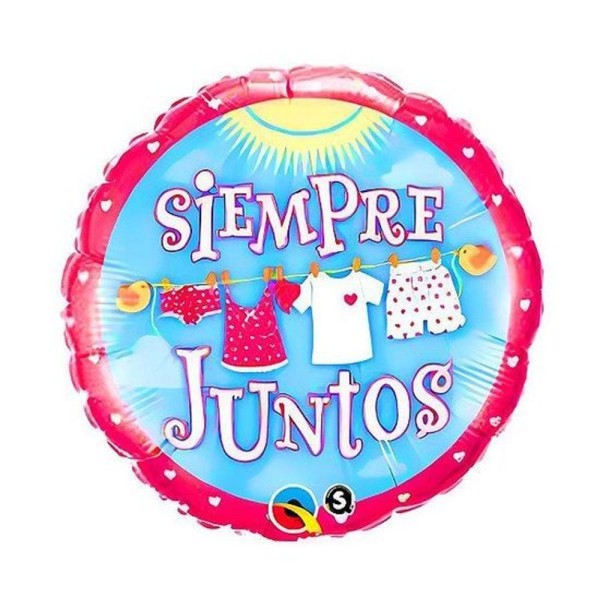 Encontraproduto.com.br - Balão Qualatex 18 - Redondo Solto - Siempre Juntos - 1 Un
