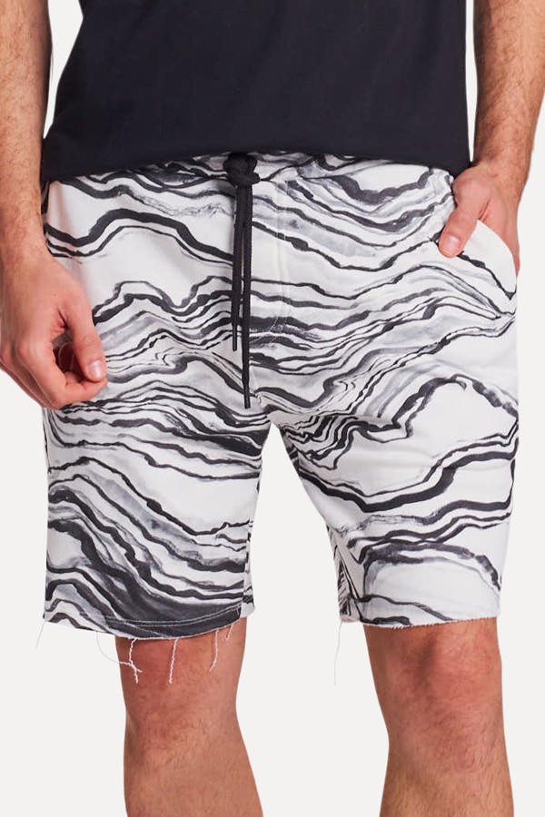 Encontraproduto.com.br - Bermuda Moletom Estampada Relevo