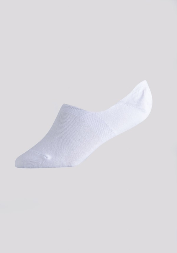 Encontraproduto.com.br - Meia sapatilha preta e branca com silicone