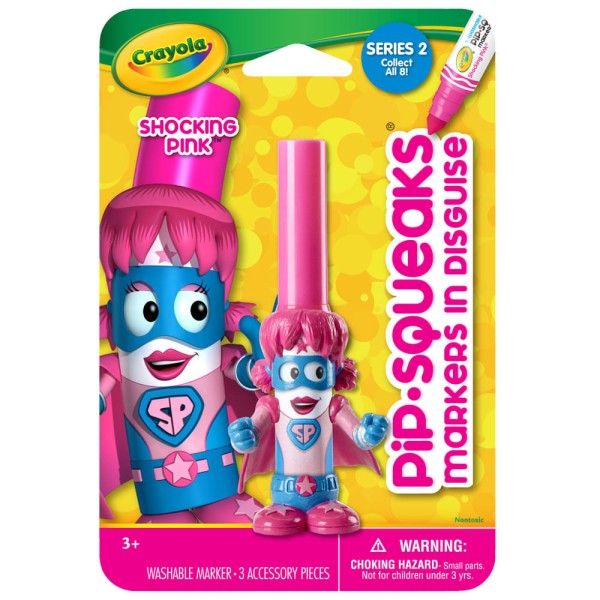 Encontraproduto.com.br - Canetinha Pip-Squeaks - Shocking Pink - Crayola