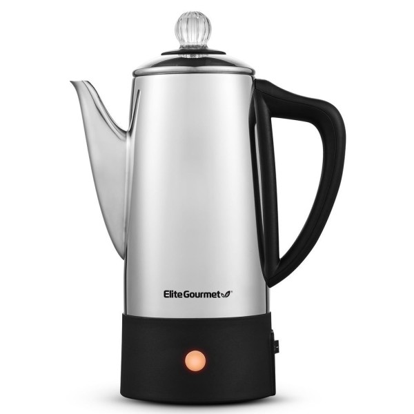 Elite Gourmet Cafeteira Elétrica Percoladora 6 Xícaras Com Função Keep Warm