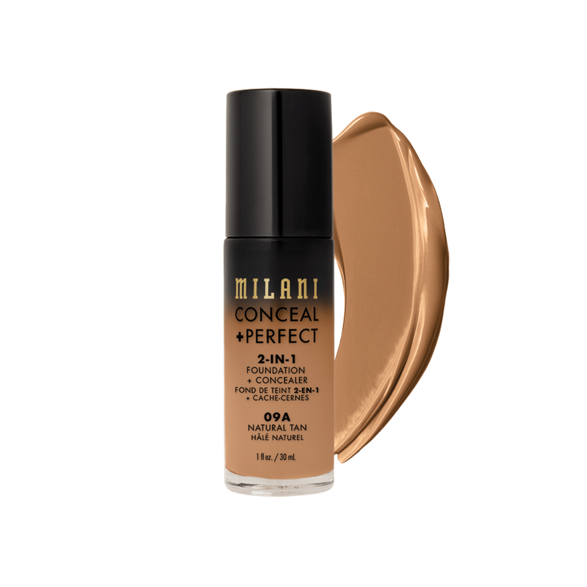 Encontraproduto.com.br - Milani Conceal + Perfect 2 em 1 - Base Líquida 30ml Natural-Tan-09A