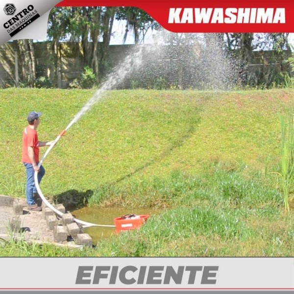 Encontraproduto.com.br - Motobomba Flutuante Kawashima Kwp15f4 Á Gasolina Com Motor 2 Tempos 42,7cc Com Saída 1.1/2 Polegadas Para Irrigação Em Plantações De Hortas E Palmare
