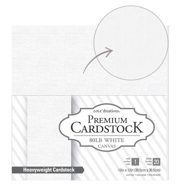 Encontraproduto.com.br - Bloco de Papel American Craft Branco com 20 Folhas 30,5x30,5cm - 320244
