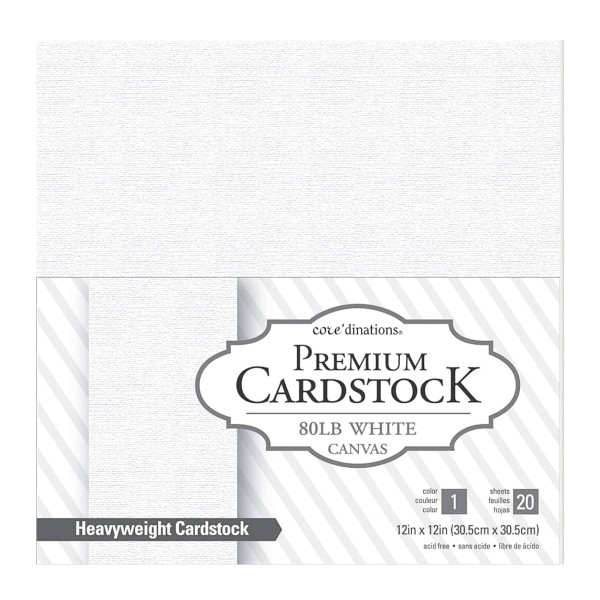 Encontraproduto.com.br - Bloco de Papel American Craft Branco com 20 Folhas 30,5x30,5cm - 320244