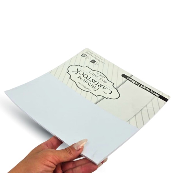 Encontraproduto.com.br - Bloco de Papel American Craft Branco com 20 Folhas 30,5x30,5cm - 320244