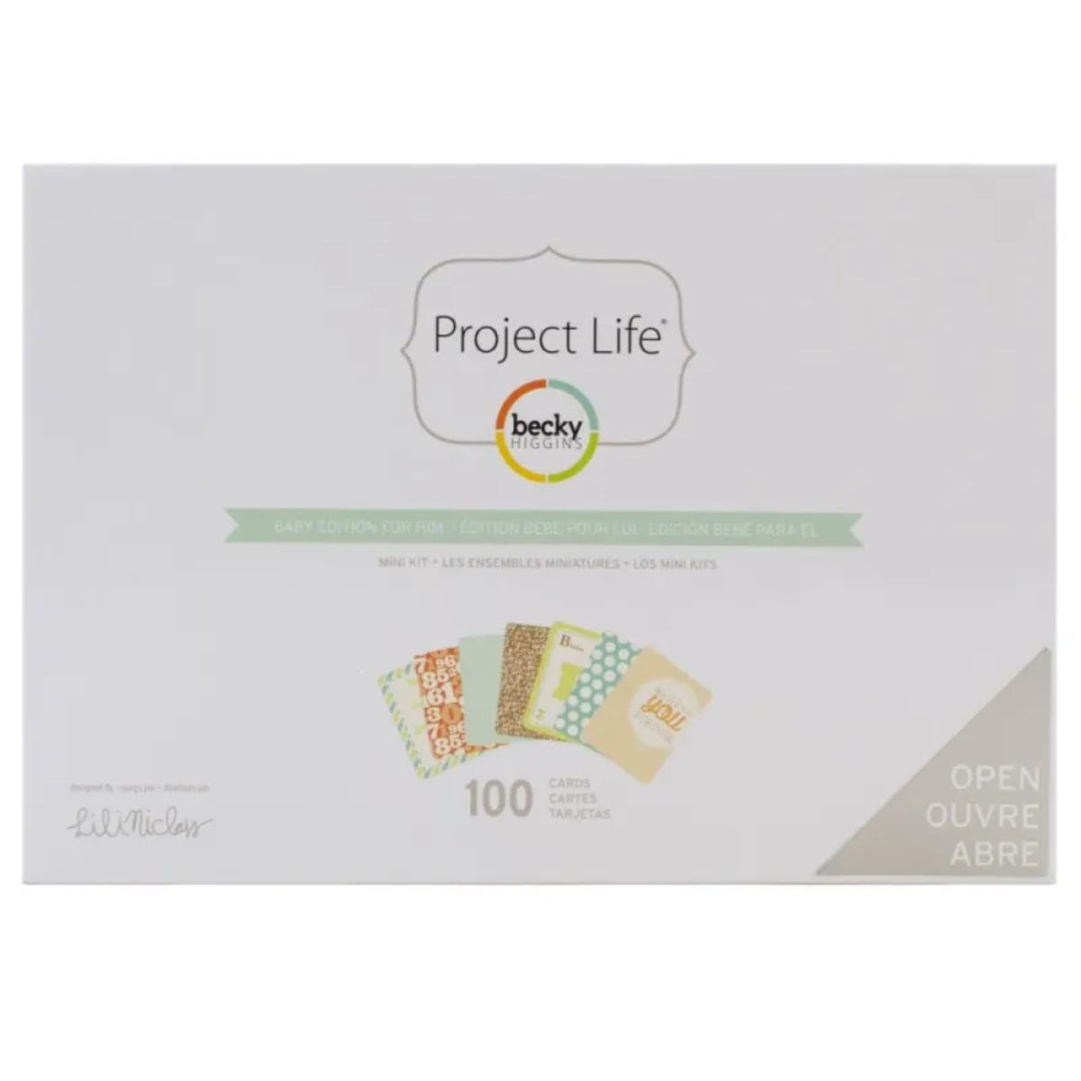 Kit Cartões Baby For Him 100 Unidades American Craft - 380042