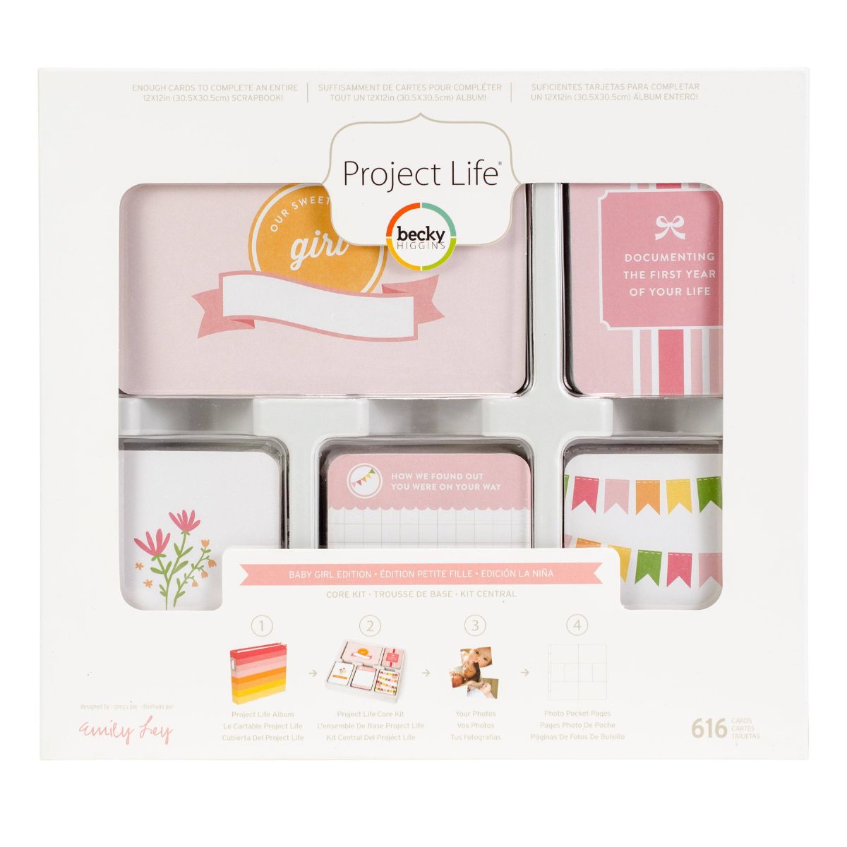 Kit Cartões Baby Girl  Edition 616 Unidades American Craft - 380520