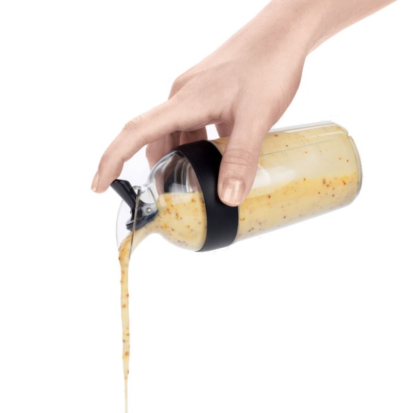 Encontraproduto.com.br - Galheteiro Misturador para Molho com Medida em Acrílico 250ml OXO