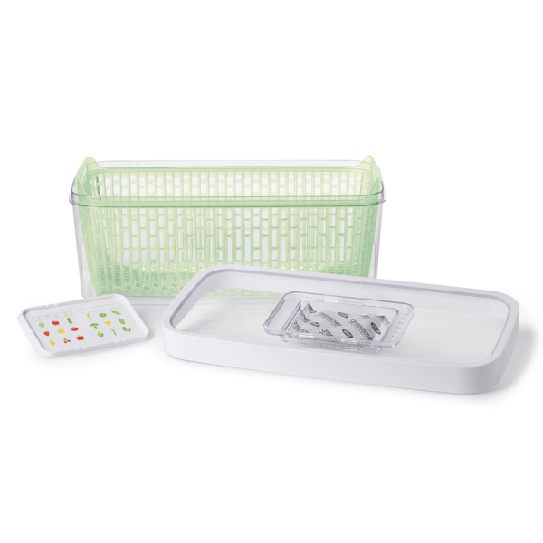 Encontraproduto.com.br - Pote Retangular com Filtro de Carvão 4,7 Litros Greensaver OXO