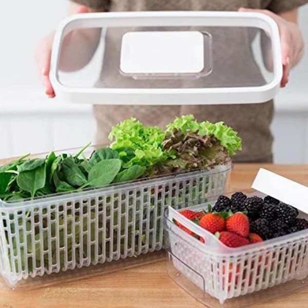 Encontraproduto.com.br - Pote Retangular com Filtro de Carvão 4,7 Litros Greensaver OXO