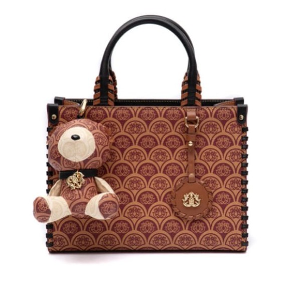 Encontraproduto.com.br - Bolsa Mini Tote Isla Sirena Monograma Canvas Caramelo
