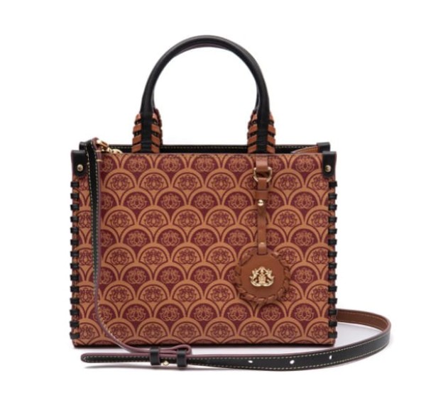 Encontraproduto.com.br - Bolsa Mini Tote Isla Sirena Monograma Canvas Caramelo