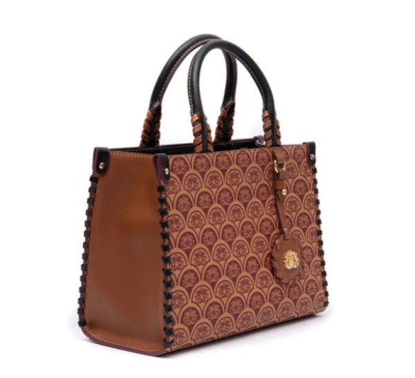 Encontraproduto.com.br - Bolsa Mini Tote Isla Sirena Monograma Canvas Caramelo