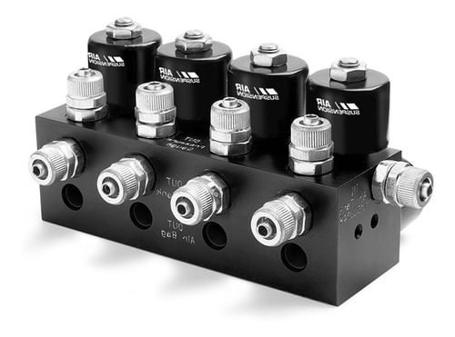 Encontraproduto.com.br - 1 Bloco De Valvulas 8mm Para Suspensão Ar 8v-saveiro G3