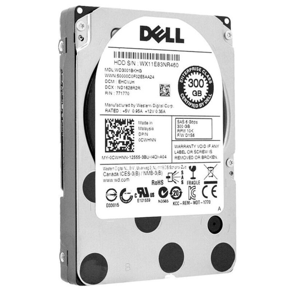 Encontraproduto.com.br - Hd Dell Sas 300gb 10k 2.5 0cwhnn Cwhnn Wd3001bkhg-18d22v0