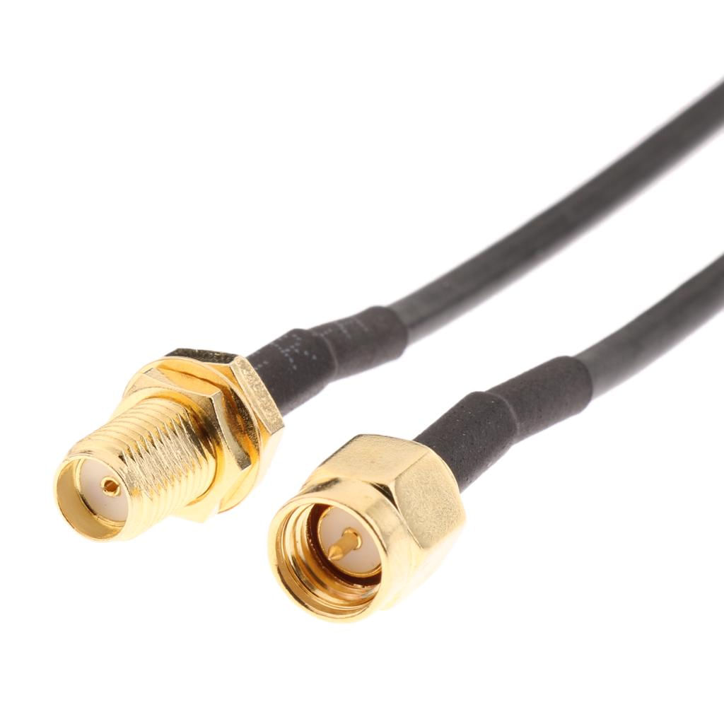 Encontraproduto.com.br - Cabo de Extensão com Conector de Antena RPSMA para Roteador Wireless 1 Metro