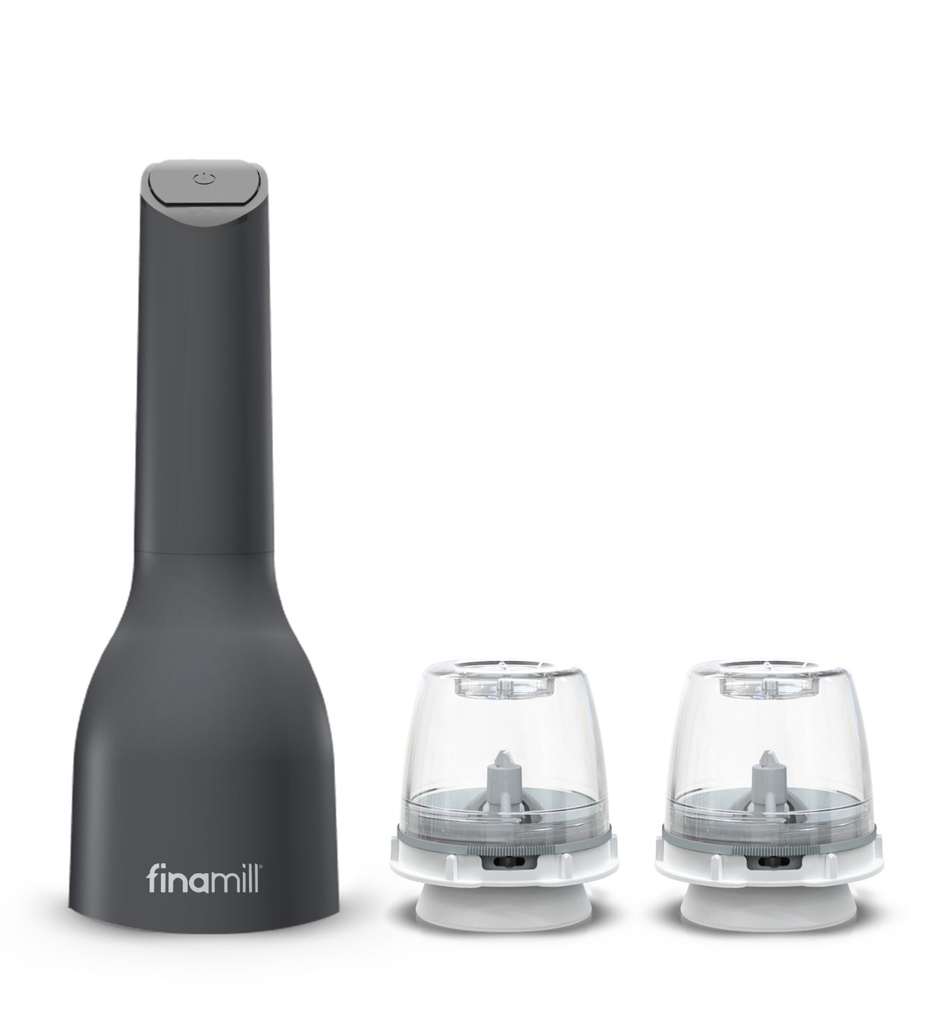 Encontraproduto.com.br - Moedor Elétrico com 2 Recipientes FinaPod ProPlus FinaMill Preto