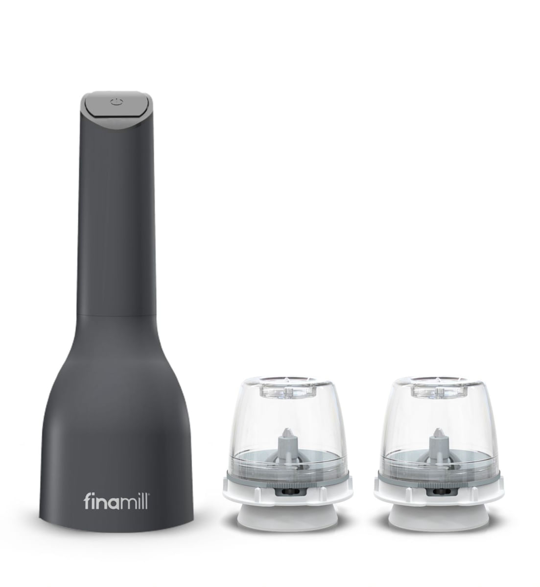 Encontraproduto.com.br - Moedor Elétrico com 2 Recipientes FinaPod ProPlus FinaMill Preto