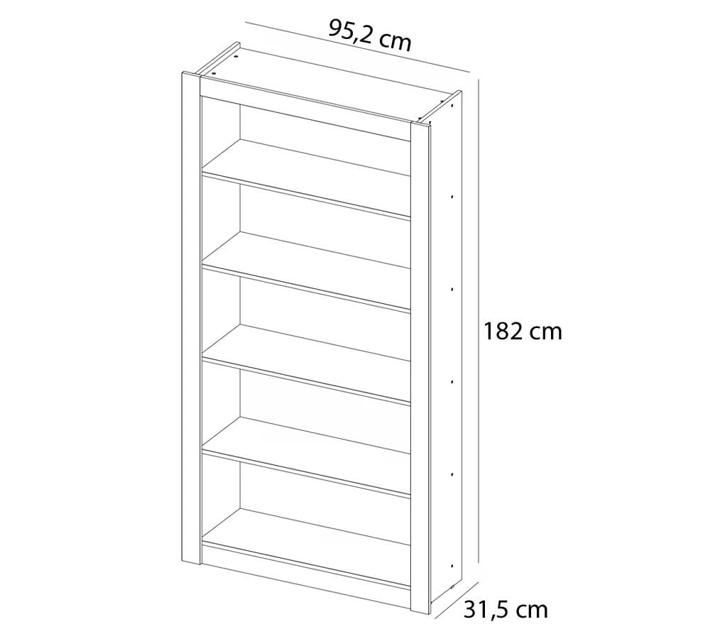 Encontraproduto.com.br - Estante Livreiro Office Presence 29540 Demobile