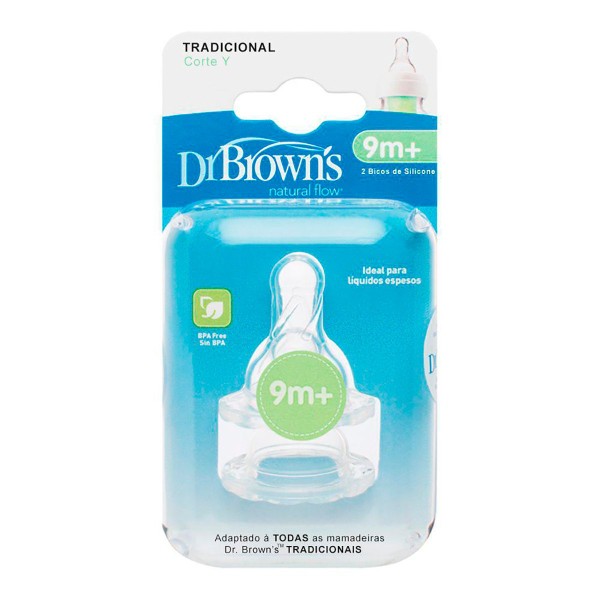 Encontraproduto.com.br - Bicos de Silicone para Mamadeira Options Tradicional Corte Y 2 Unidades