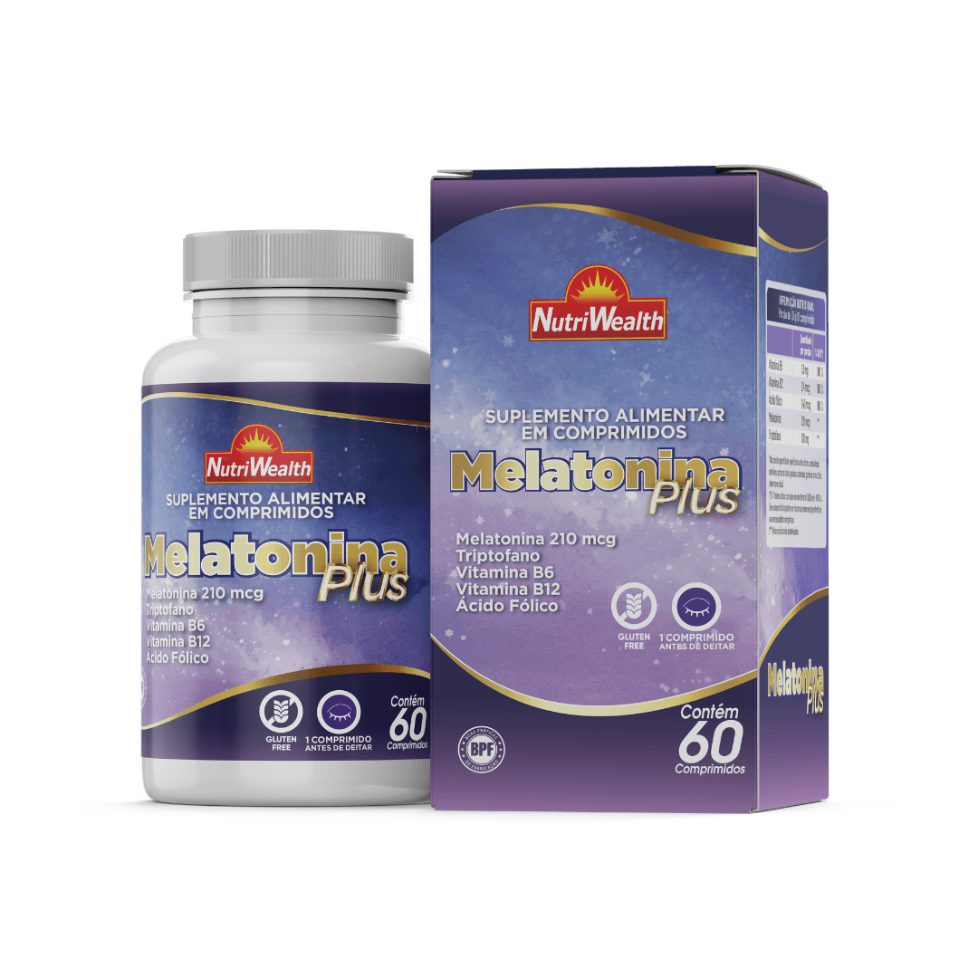 Melatonina Plus 210MG+Triptofa+Acido Folico 60Cprs