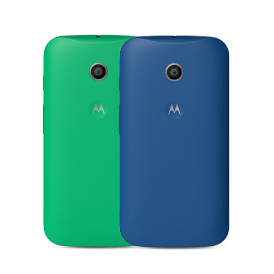 Encontraproduto.com.br - Kit com 2 Capas Motorola Shells para Moto E Azul e Verde - AOM0420