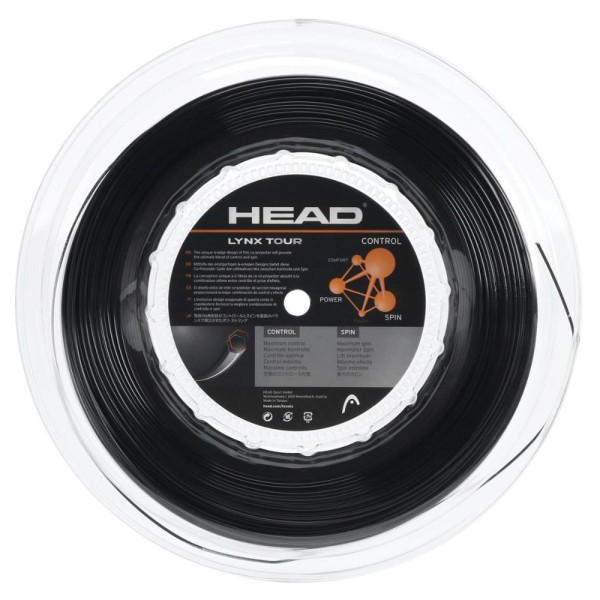 Encontraproduto.com.br - Corda Head Lynx Tour 18L 1.20mm Preta - Rolo com 200 metros