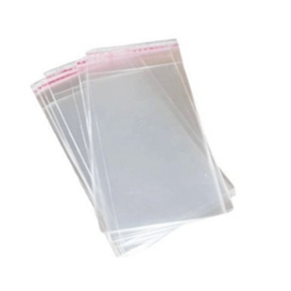 Saco Plástico Adesivado Sem Furo 7,5x10cm Com 100 Unidades