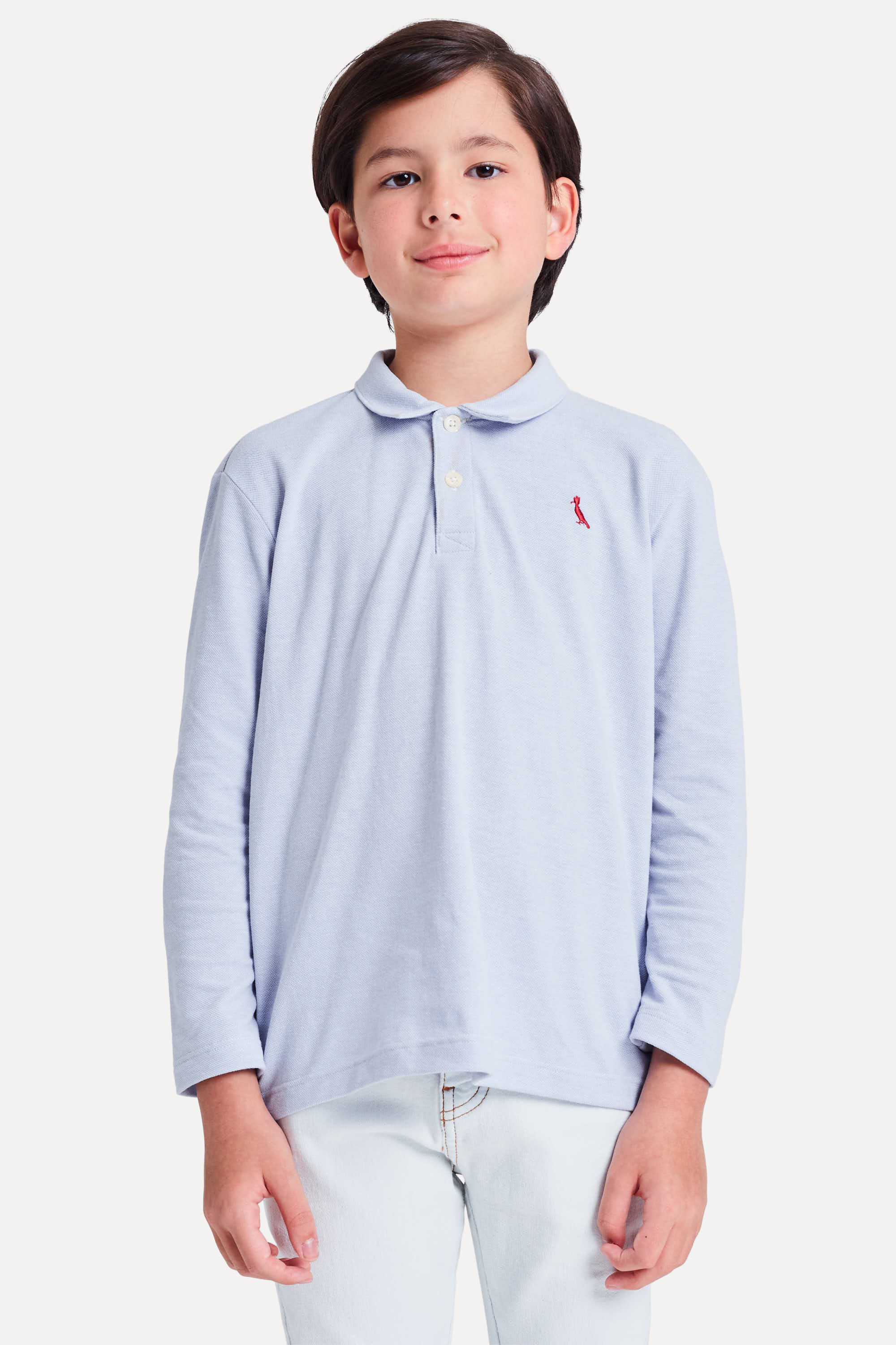 Polo Mini Manga Longa Piquet
