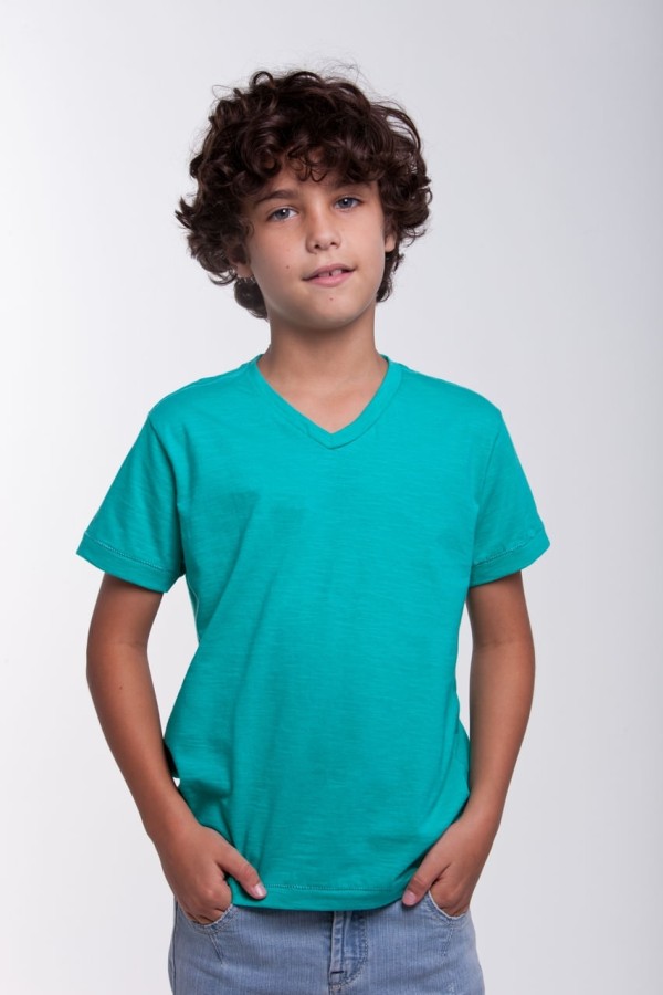 Encontraproduto.com.br - T-SHIRT MINI FLAME V NECK MC