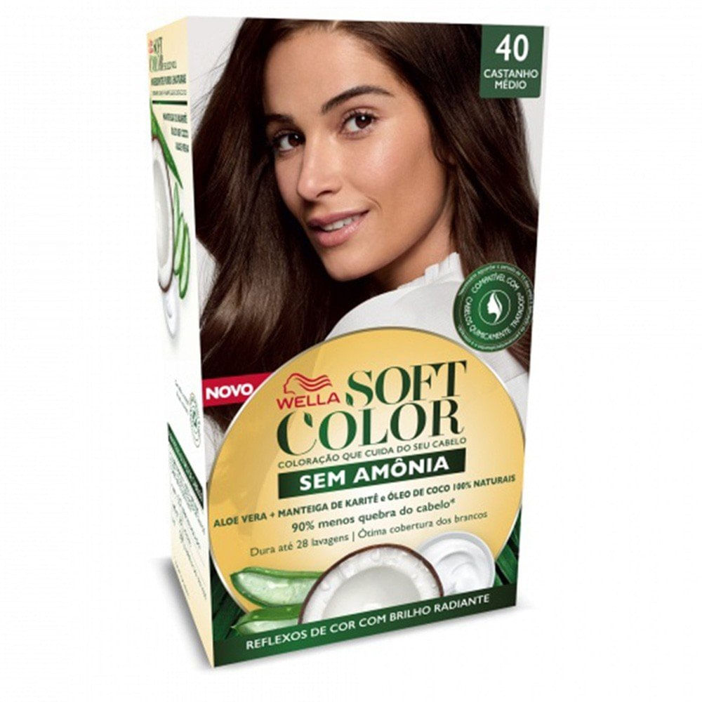 Encontraproduto.com.br - Tinta de Cabelo Soft Color - Castanho Médio 40