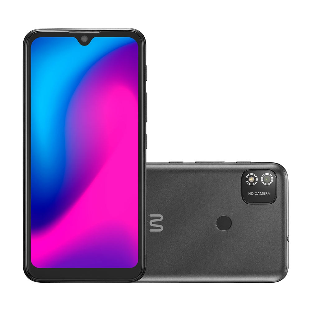 Encontraproduto.com.br - Smartphone Multilaser G 2 4G 32GB Wi-Fi 6.1 pol. Dual Chip 2GB RAM Android 11 (Go edition) Quad Core - Preto - P9154OUT [Reembalado]