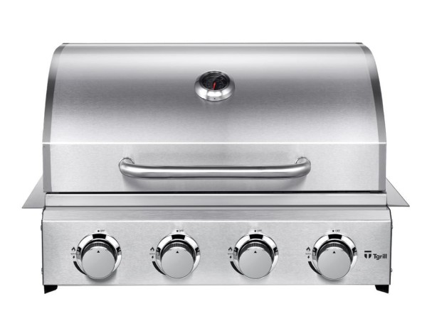 Encontraproduto.com.br - Churrasqueira A Gás De Embutir Ou Bancada 4 Queimadores Inox