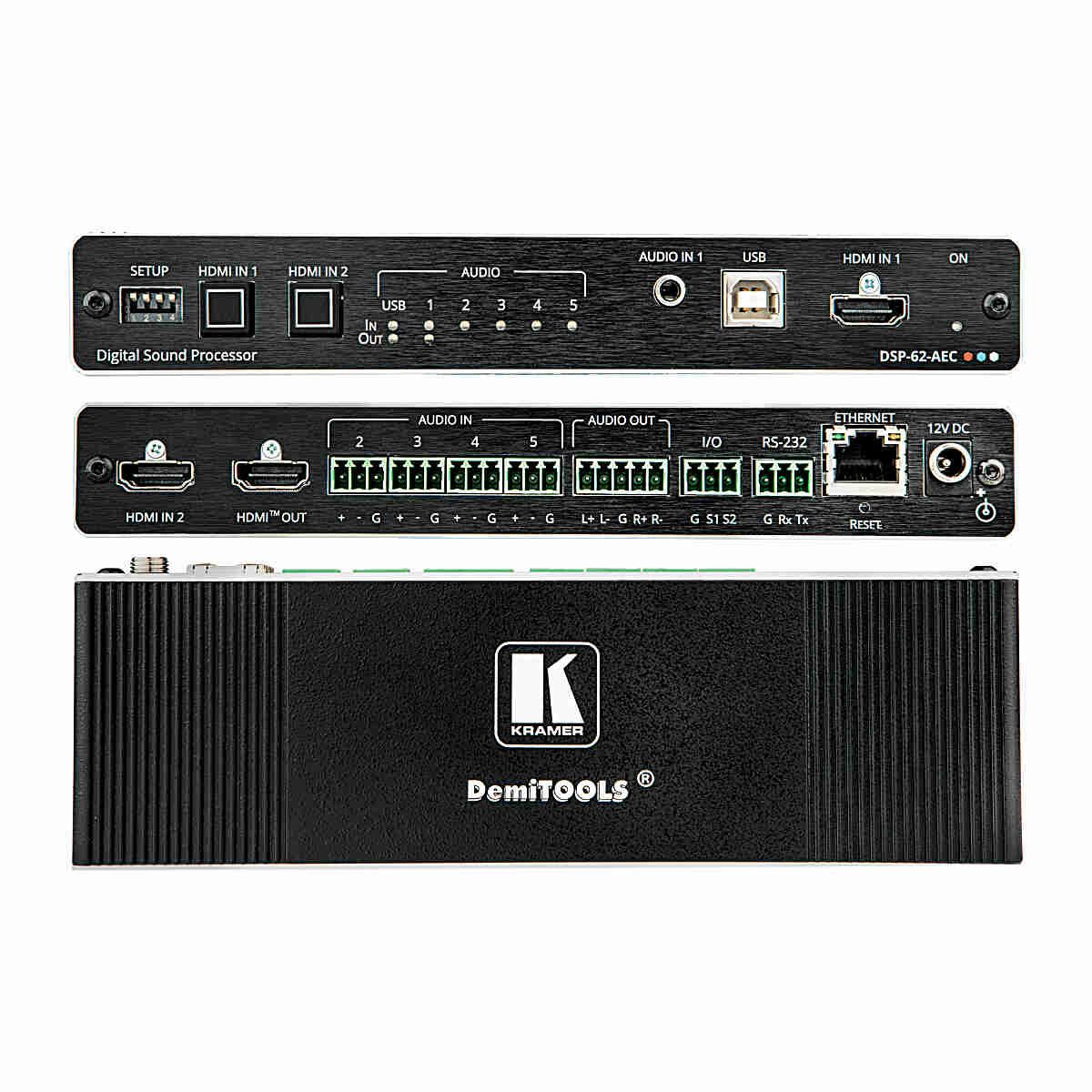 Processador de Audio Dsp-62 - Aec 13-80555090 Kramer