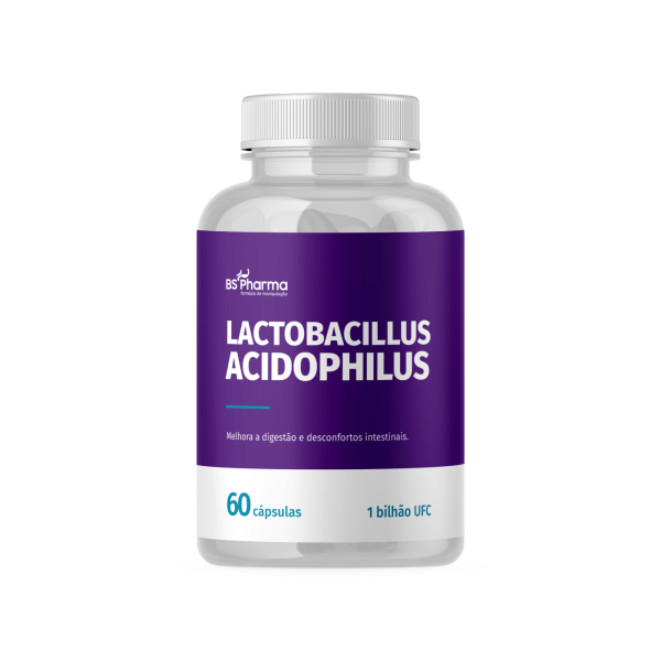 Lactobacillus Acidophilus 1 bilhão de UFC 60 Cápsulas BS Pharma