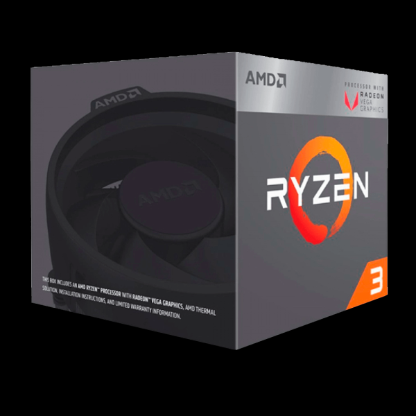 Encontraproduto.com.br - Processador AM4 Ryzen 3 3200G 3.6Ghz 4 core Cache 4Mb YD3200C5FHBOX - AMD