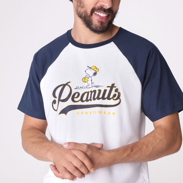 Encontraproduto.com.br - Pijama Manga Curta Snoopy Pijama Snoopy Azul - Snoopy