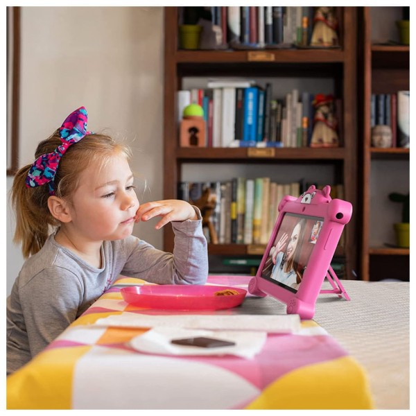Encontraproduto.com.br - Tablet Infantil 7 Educativo com Controle de Pais, WiFi e Câmera Dupla, 2GB RAM, BaKEN, Rosa
