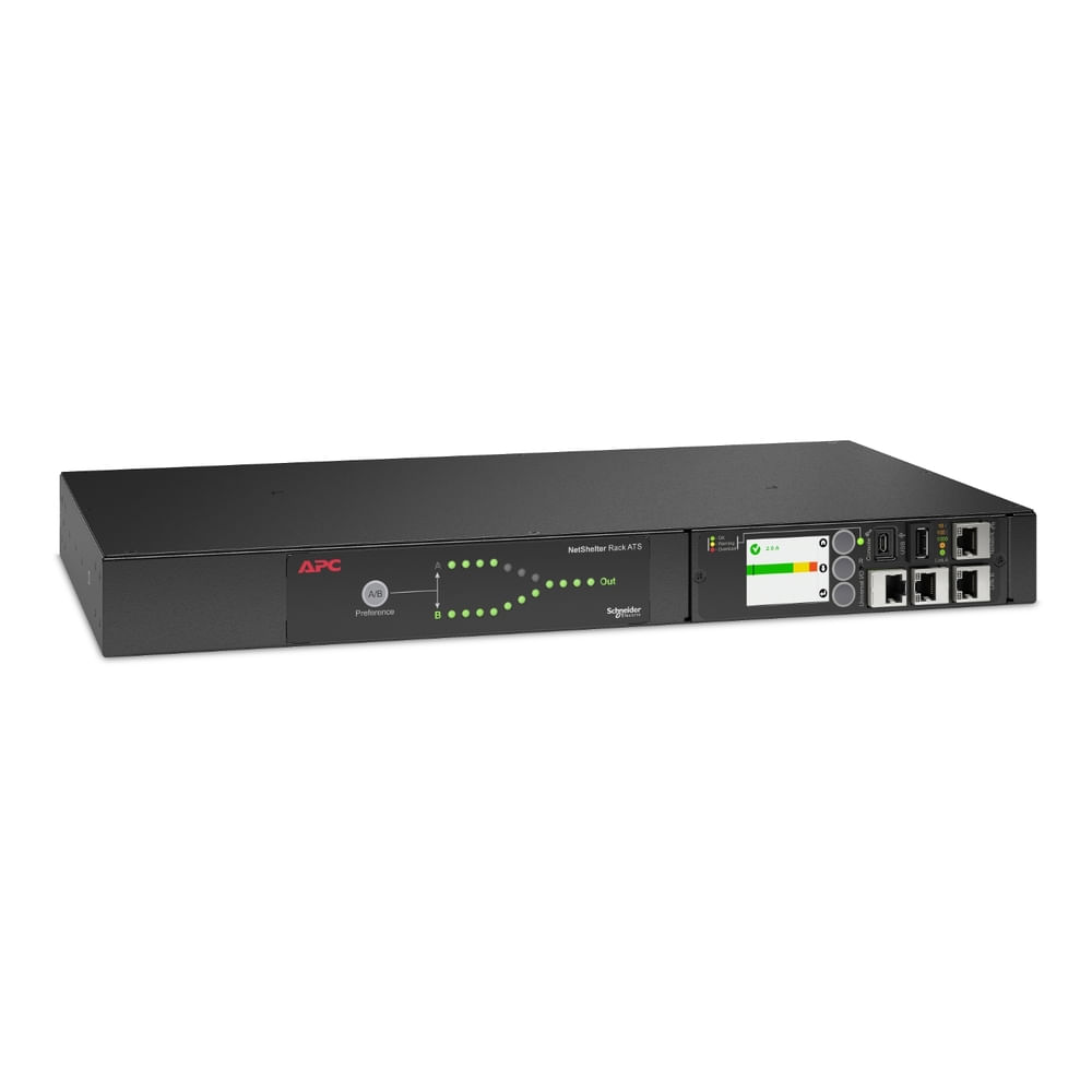 Encontraproduto.com.br - Ats Apc 120v 15a Ent Nema 5 15p Sai (10)nema 5 15r Ap4450a