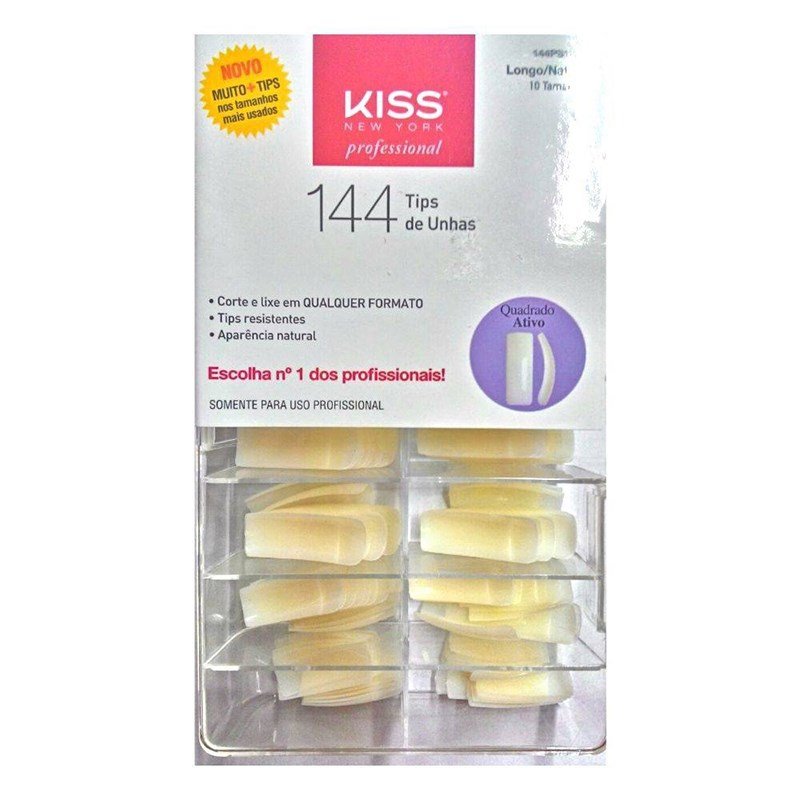 Encontraproduto.com.br - Tips de Unhas Kiss NY - Quadrado Ativo