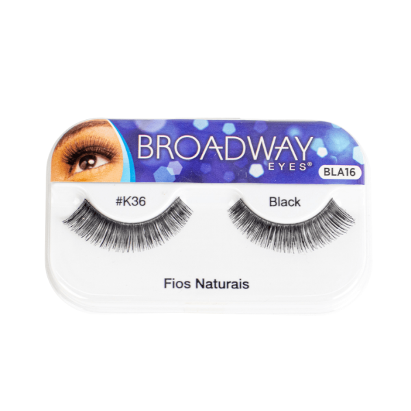 Cílios Postiços Fios Naturais #K36 Broadway Eyes
