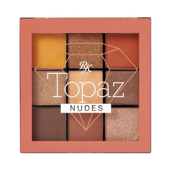 Paleta De Sombras Rk by Kiss 9 Cores Topaz