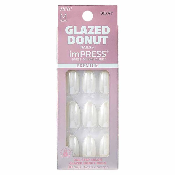 Unha Postiça ImPRESS Glazed Donut - Vanilla Glazed