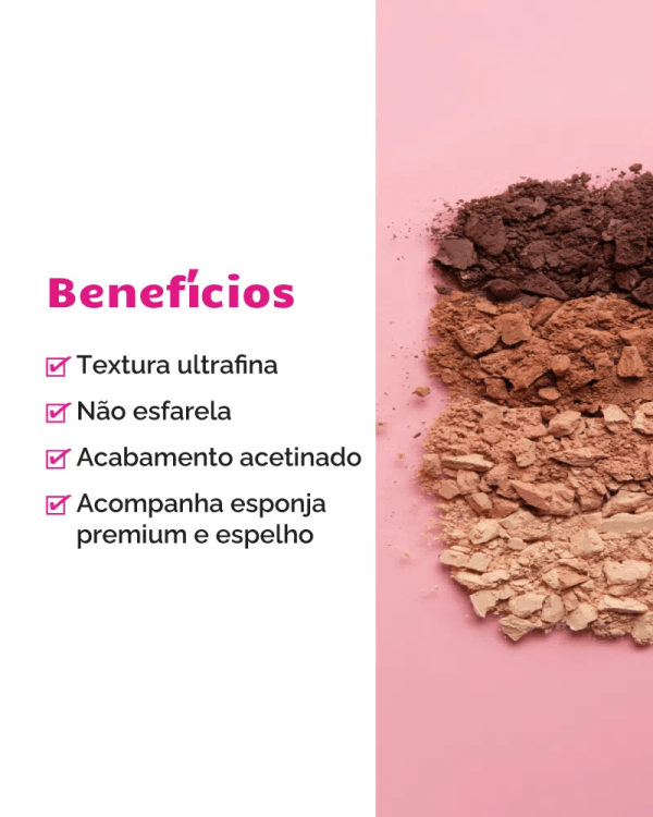 Encontraproduto.com.br - Pó Compacto Ruby Kisses Super Fixo Café