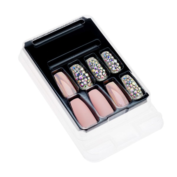 Encontraproduto.com.br - Kiss NY Masterpiece Everytime I Slay Kit – Unhas Postiças + Cola + Mini Lixa + Palito + Lenço