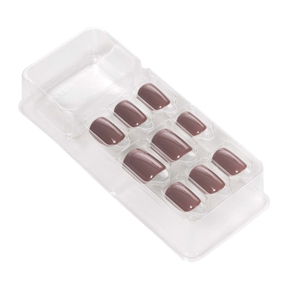 Encontraproduto.com.br - Unhas Autocolantes Kiss Ny Impress Extra Quadrado Curto