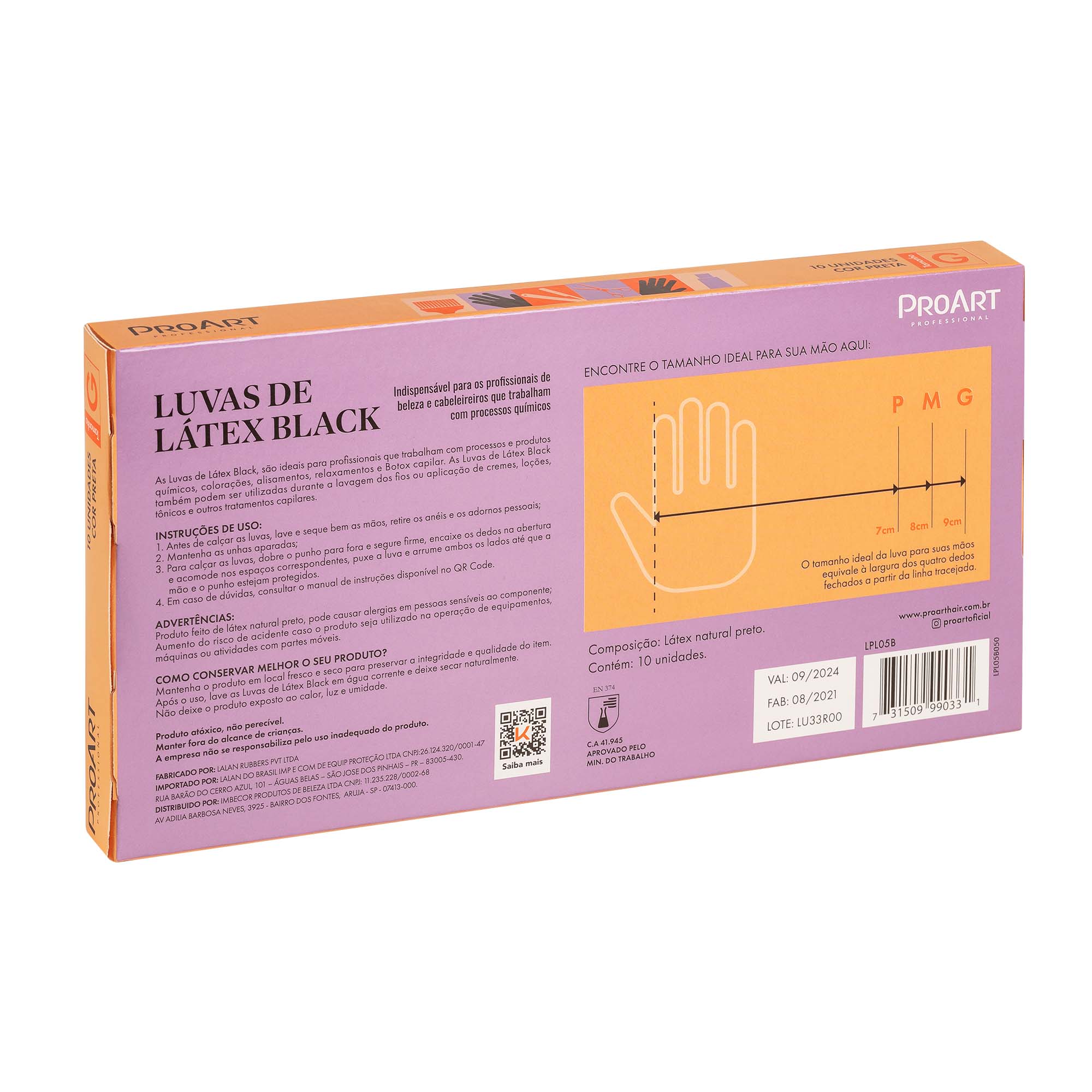 Encontraproduto.com.br - Luva de Látex Grande com 10 unidades - ProArt